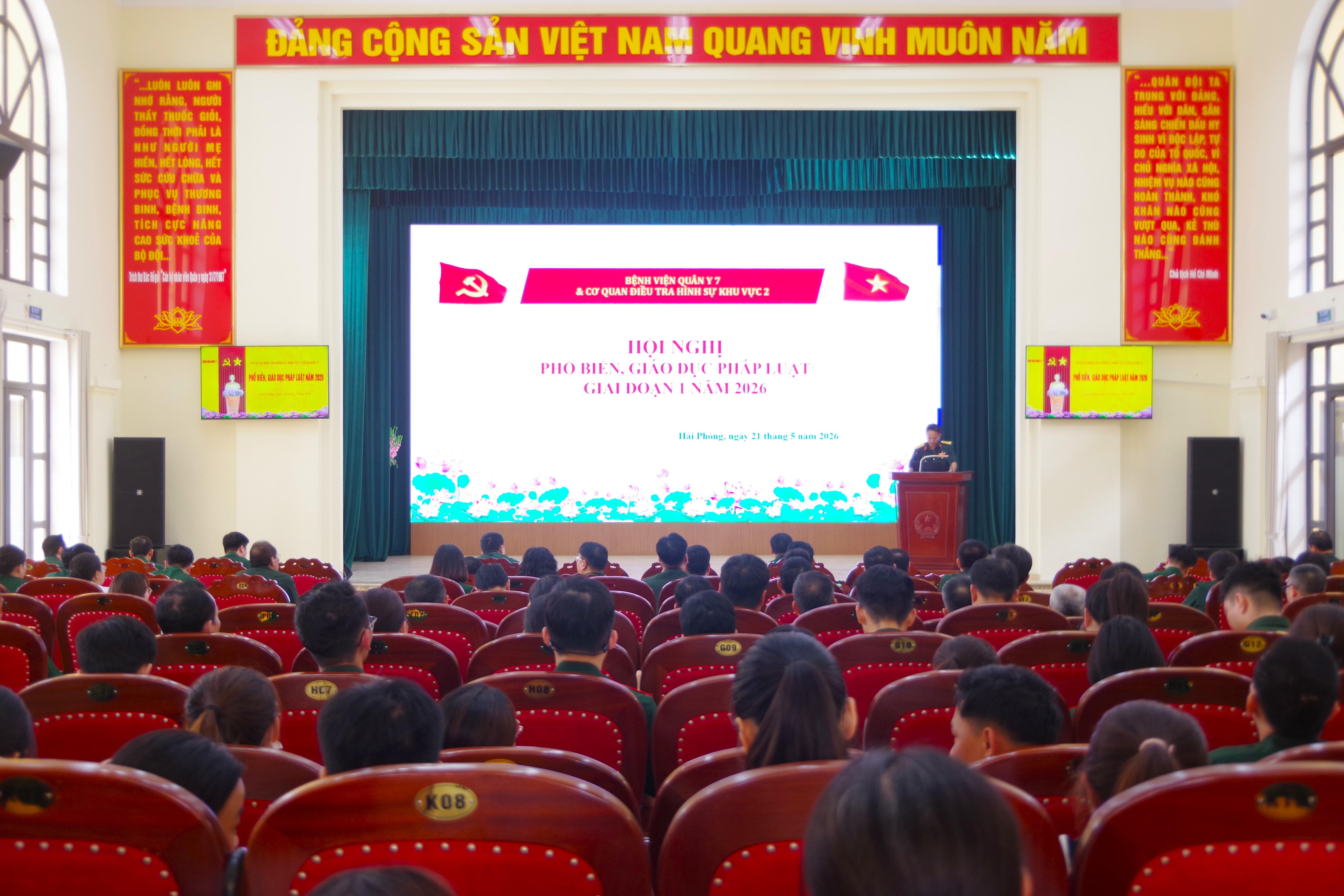 Phổ biến, giáo dục pháp luật năm 2026 tại Bệnh viện Quân y 7
